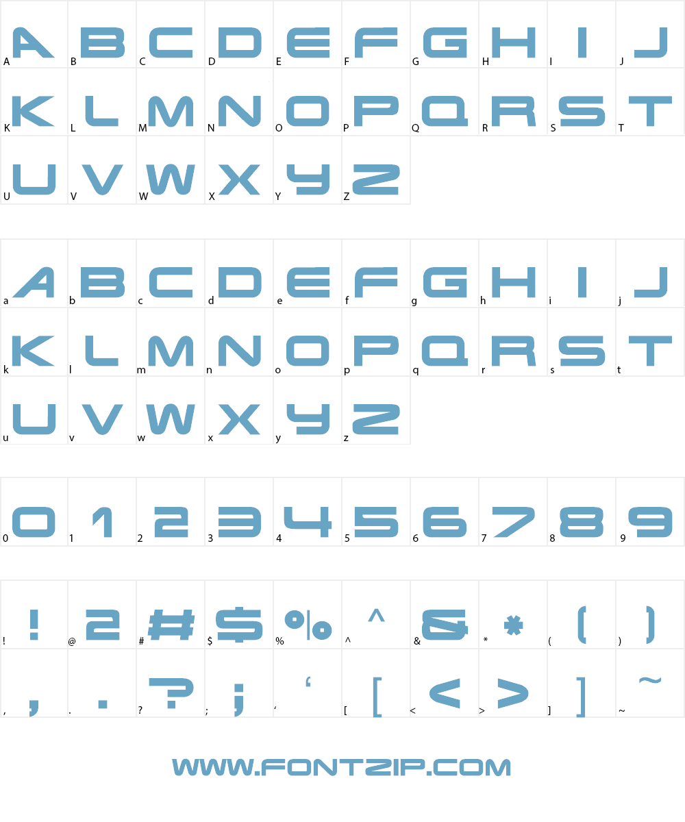 Terminator Real NFI Font Character